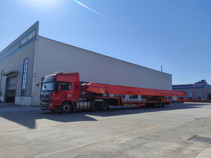 電動單梁起重機  2臺 LD3t—26.85m 制作完成，發(fā)往江蘇交付客戶使用